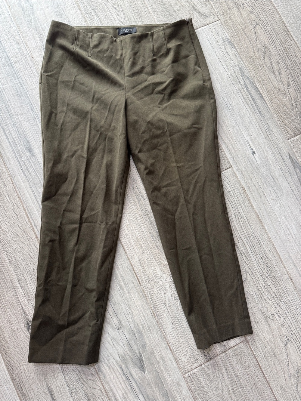 Talbots Olive Dress Pants Straight leg